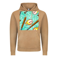 Vintage Camel baseball bat with thunders seamless pattern Vintage Hoodie - BundleAndBundleShop