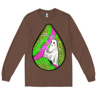 Chestnut halloween ghost teardrop Long Sleeve Tee - BundleAndBundleShop