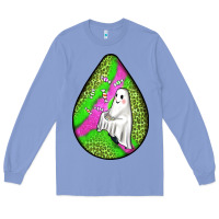 Colony Blue halloween ghost teardrop Long Sleeve Tee - BundleAndBundleShop
