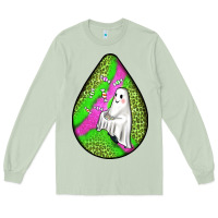Matcha halloween ghost teardrop Long Sleeve Tee - BundleAndBundleShop