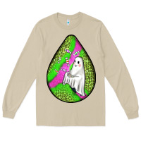 Mushroom halloween ghost teardrop Long Sleeve Tee - BundleAndBundleShop