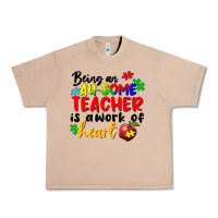 Burro Being an au some teacher is a work of the heart Urban Heavy Tee - FaDigitalArtStudio