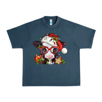 Midnight Navy Christmas baby cow Urban Heavy Tee - Jasminsmagicworld