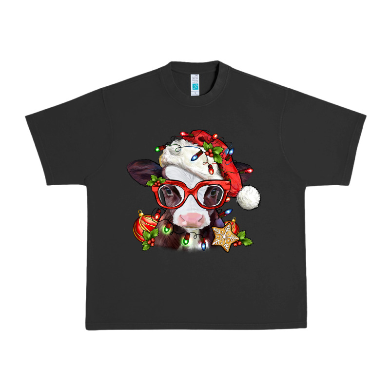 Christmas Baby Cow Urban Heavy Tee by Jasminsmagicworld | Teevron