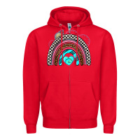 Red race rainbow Zipper Hoodie - AdoDesignShop
