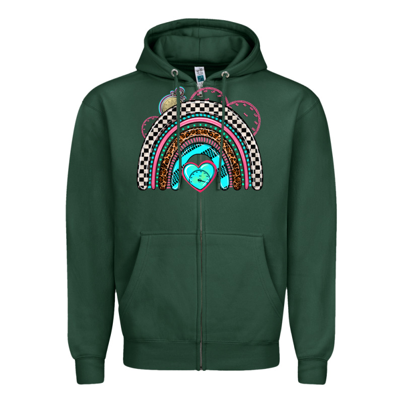 Race Rainbow Zipper Hoodie by AdoDesignShop | Teevron