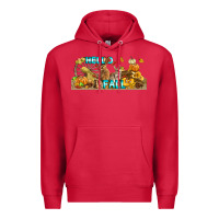 Cardinal Hello Fall Rabbit Premium Hoodie - LillyAllenDesigns