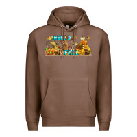 Chestnut Hello Fall Rabbit Premium Hoodie - LillyAllenDesigns