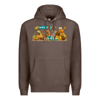 Coffee Hello Fall Rabbit Premium Hoodie - LillyAllenDesigns