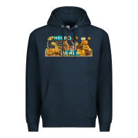 Navy Hello Fall Rabbit Premium Hoodie - LillyAllenDesigns
