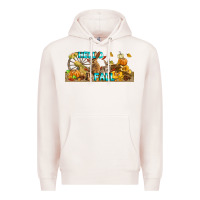 Pale Pink Hello Fall Rabbit Premium Hoodie - LillyAllenDesigns
