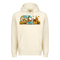 Sandshell Hello Fall Rabbit Premium Hoodie - LillyAllenDesigns