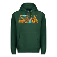 Sports Green Hello Fall Rabbit Premium Hoodie - LillyAllenDesigns