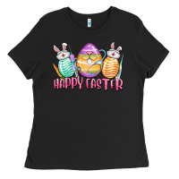 Black Happy Easter Nurse eggs Easter Day Ladies Tee - CowGirlArtShop