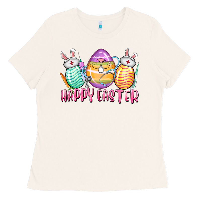 Happy Easter Nurse Eggs Easter Day Ladies Tee by CowGirlArtShop | Teevron