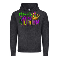 Vintage Black mardi gras queen Vintage Hoodie - FaDigitalArtStudio