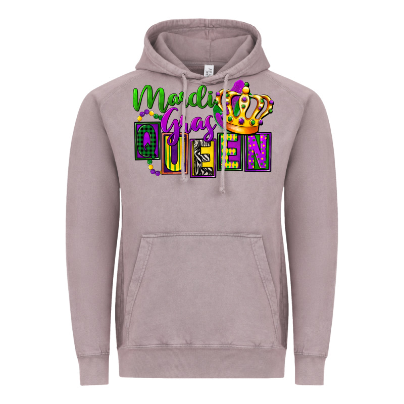 Mardi Gras Queen Vintage Hoodie by FaDigitalArtStudio | Teevron