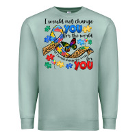 Seafoam i would not change you autism Premium Sweatshirt - JahusDesignShop