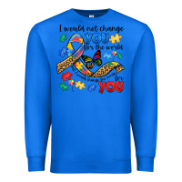 True Royal i would not change you autism Premium Sweatshirt - JahusDesignShop