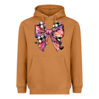Meerkat coquette bow floral checkered pattern Heavyweight Hoodie - JahusDesignShop