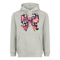 Moon Dust coquette bow floral checkered pattern Heavyweight Hoodie - JahusDesignShop