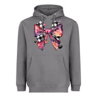 Storm coquette bow floral checkered pattern Heavyweight Hoodie - JahusDesignShop