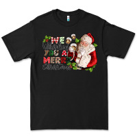 Black we whiskey you a merry christmas Premium Tee - CowGirlArtShop