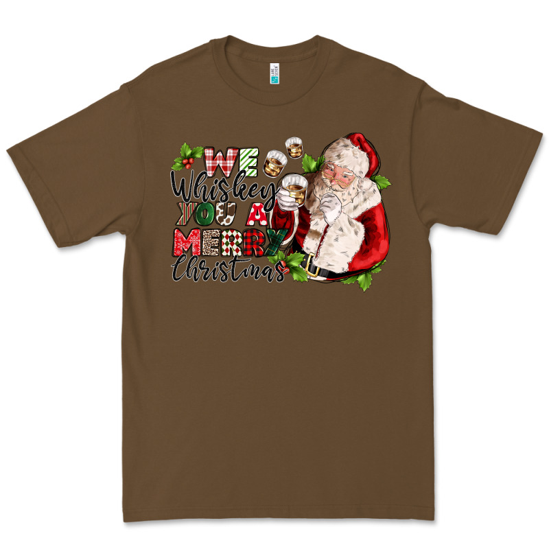 We Whiskey You A Merry Christmas Premium Tee by CowGirlArtShop | Teevron