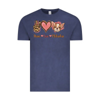 Vintage Denim Peace Love Chihuahua Vintage Tee - Jasminsmagicworld