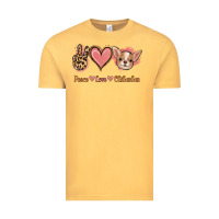 Vintage Mustard Peace Love Chihuahua Vintage Tee - Jasminsmagicworld