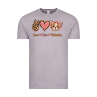 Vintage Zinc Peace Love Chihuahua Vintage Tee - Jasminsmagicworld