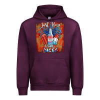 Mauve Wine just here for the ice Urban Hoodie - JahusDesignShop