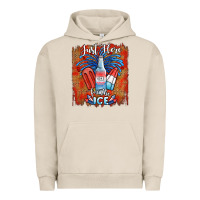 Pigment French Oak just here for the ice Urban Hoodie - JahusDesignShop