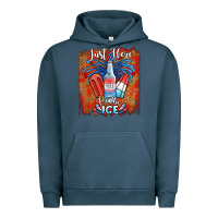 Pigment Midnight Navy just here for the ice Urban Hoodie - JahusDesignShop