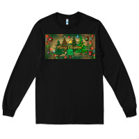 Black merry christmas license plate Long Sleeve Tee - BundleAndBundleShop