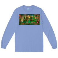 Colony Blue merry christmas license plate Long Sleeve Tee - BundleAndBundleShop