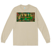Mushroom merry christmas license plate Long Sleeve Tee - BundleAndBundleShop