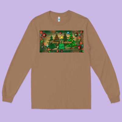 Merry Christmas License Plate Long Sleeve Tee Designed By Bundleandbundleshop