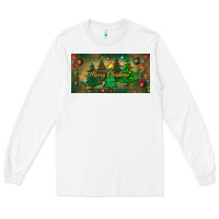 White merry christmas license plate Long Sleeve Tee - BundleAndBundleShop