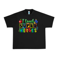 Black I teach super heroes Urban Heavy Tee - FaDigitalArtStudio