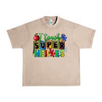 French Oak I teach super heroes Urban Heavy Tee - FaDigitalArtStudio