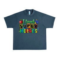 Midnight Navy I teach super heroes Urban Heavy Tee - FaDigitalArtStudio