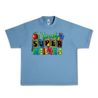 Pebble Blue I teach super heroes Urban Heavy Tee - FaDigitalArtStudio