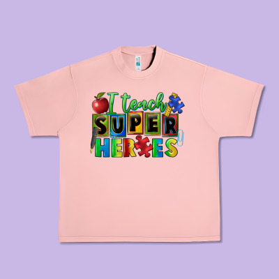 I Teach Super Heroes Urban Heavy Tee Designed By Fadigitalartstudio