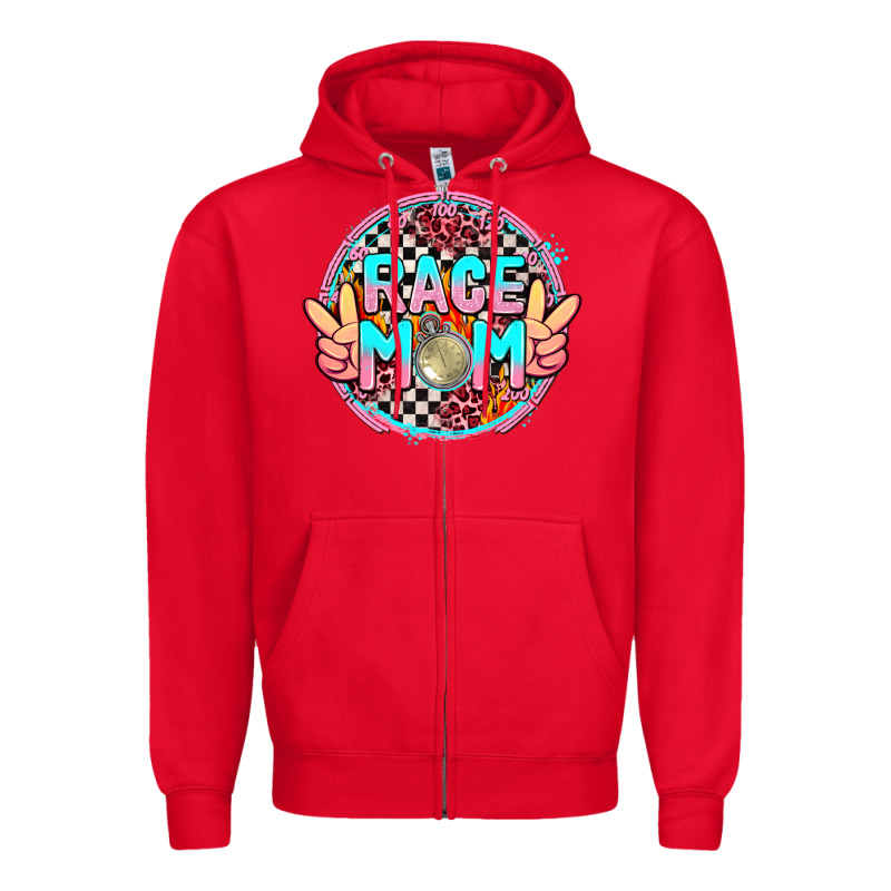 Race Mom With Leopard And Peace Hand Zipper Hoodie by AdoDesignShop | Teevron