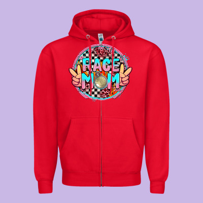 Race Mom With Leopard And Peace Hand Zipper Hoodie Designed By Adodesignshop