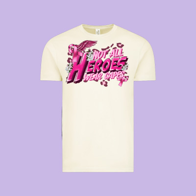 Not All Heroes Wear Capes Cancer Awareness Vintage Tee Designed By Fadigitalartstudio