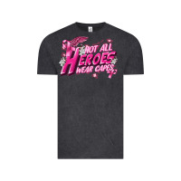 Vintage Black Not all heroes wear capes Cancer Awareness Vintage Tee - FaDigitalArtStudio