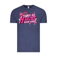 Vintage Denim Not all heroes wear capes Cancer Awareness Vintage Tee - FaDigitalArtStudio