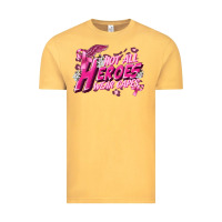Vintage Mustard Not all heroes wear capes Cancer Awareness Vintage Tee - FaDigitalArtStudio